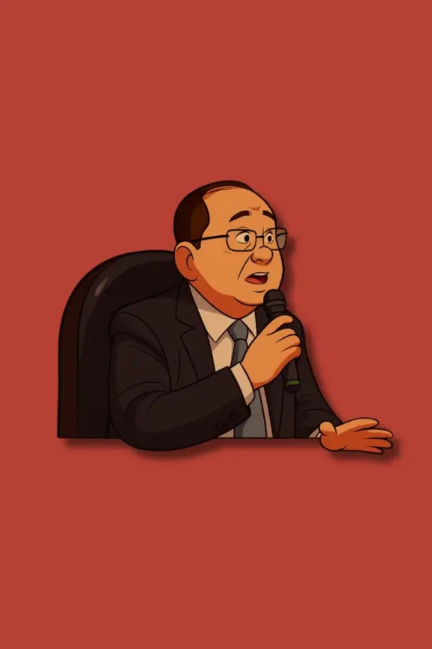 Comic showing Tony Chen, Chairman of Fu Hsun Fiber Industries