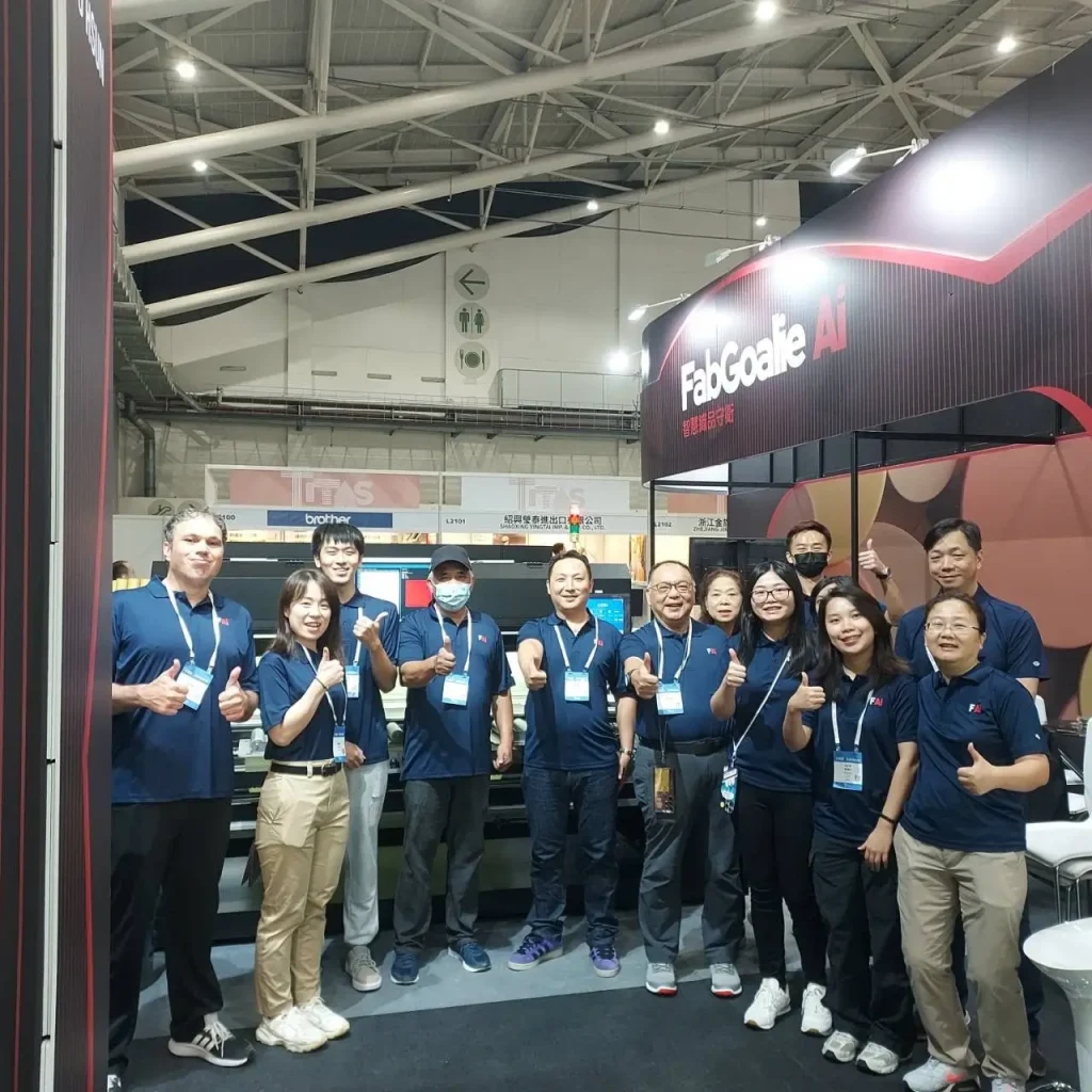 Group photo of the FabGoalie AI team at TITAS 2025