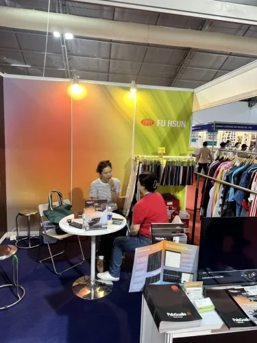 Inside SaigonTex booth of Fu Hsun 